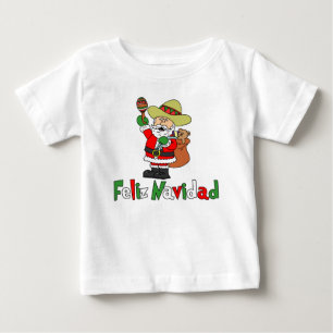 Feliz Navidad Cartoon Santa Sombrero Maracas