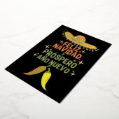 Feliz navidad christmas folie feestdagenkaart (Gedraaid)