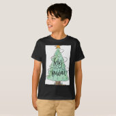 Feliz Navidad Christmas Tree T Shirt  (Voorkant volledig)