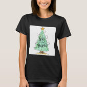 Feliz Navidad Christmas Tree T Shirt  (Voorkant)