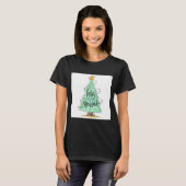 Feliz Navidad Christmas Tree T Shirt  (Voorkant volledig)