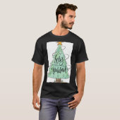 Feliz Navidad Christmas Tree T Shirt  (Voorkant volledig)