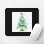 Feliz Navidad Christmas Tree T Shirt Muismat (Met muis)