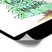 Feliz Navidad Christmas Tree T Shirt Poster (Hoek)