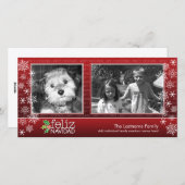 Feliz Navidad - collage de 2 fotos Feestdagenkaart (Voorkant / Achterkant)