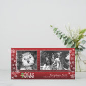 Feliz Navidad - collage de 2 fotos Feestdagenkaart (Staand voorkant)