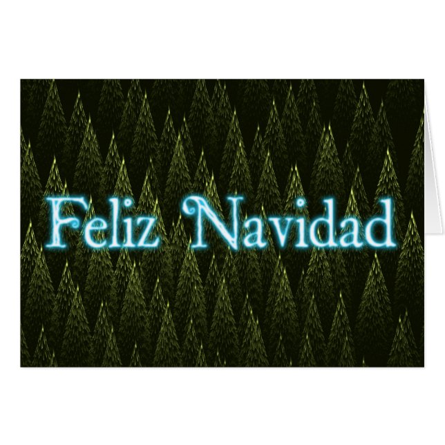 Feliz Navidad - Conifers (Voorkant Horizontaal)