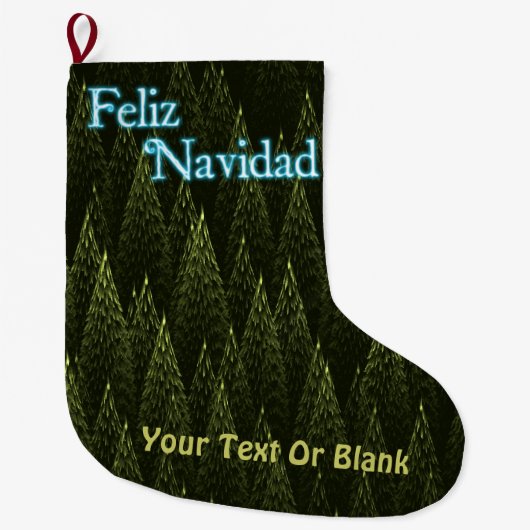 Feliz Navidad - Conifers Grote Kerstsok (Voorkant)