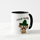 Feliz Navidad. Cute monkey Mok (Voorkant rechts)