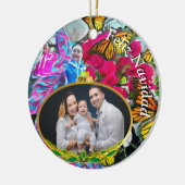 Feliz Navidad Dansen Vlinders PV01 Keramisch Ornament (Links)