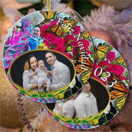 Feliz Navidad Dansen Vlinders PV01 Keramisch Ornament