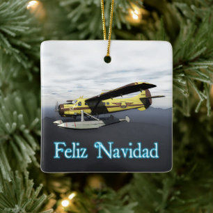 Feliz Navidad - de Havilland DH3-C Otter Keramisch Ornament