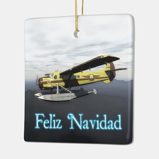 Feliz Navidad - de Havilland DH3-C Otter Keramisch Ornament (Links)