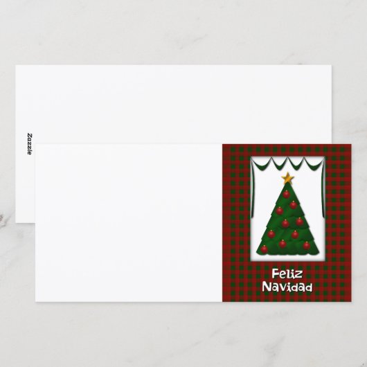 Feliz Navidad - de Kaart van de Foto (Voorkant / Achterkant)