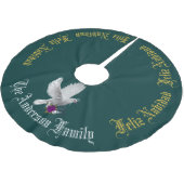 Feliz Navidad DOET UW FAMILIENAAM Boom Kerstboom Rok (Gekanteld)