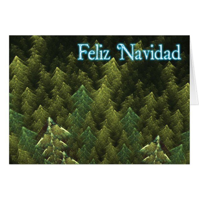 Feliz Navidad - Donker bos (Voorkant Horizontaal)