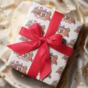 Feliz Navidad Drink voor Kerstmis in Mexico Cadeaupapier