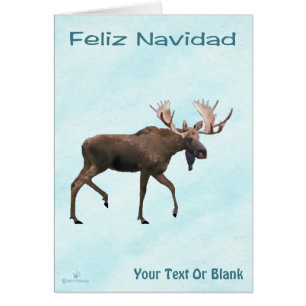 Feliz Navidad - Eland op Sneeuw