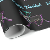 Feliz Navidad - Electric Cariou Cadeaupapier (Rol Hoek)