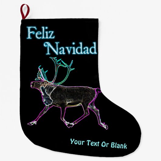 Feliz Navidad - Electric Cariou Grote Kerstsok (Voorkant)