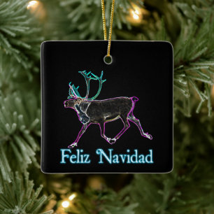 Feliz Navidad - Electric Cariou Keramisch Ornament