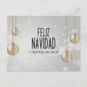 Feliz Navidad elegant design Briefkaart (Voorkant)