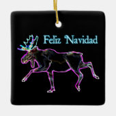 Feliz Navidad - Elektrische machines Keramisch Ornament (Voorkant)