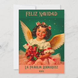 "Feliz Navidad" Engel Kerst Kaart