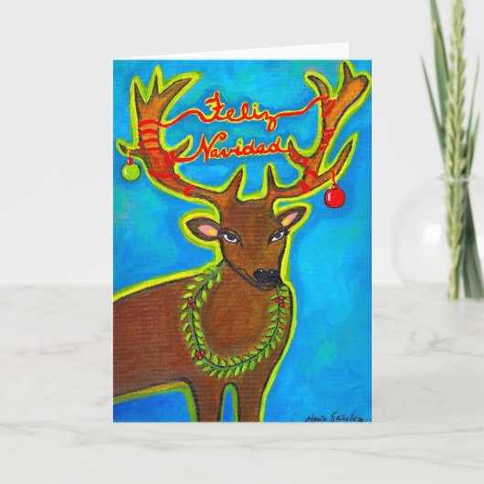 Feliz Navidad Feestdagen Kaart (Voorkant)