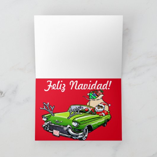 Feliz Navidad. Feestdagen Kaart (Binnen)