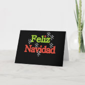 Feliz Navidad Feestdagen Kaart (Voorkant)