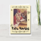 Feliz Navidad Feestdagen Kaart (Voorkant)