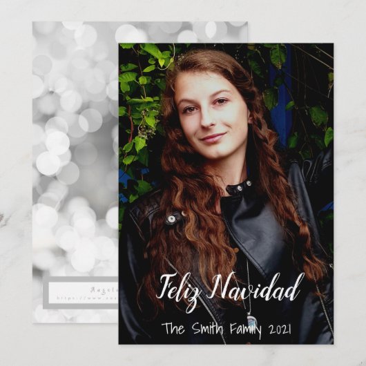 Feliz Navidad Feestdagenkaart (Voorkant / Achterkant)