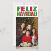 Feliz Navidad Feestdagenkaart (Voorkant)