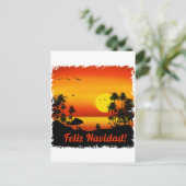 feliz Navidad Feestdagenkaart (Staand voorkant)