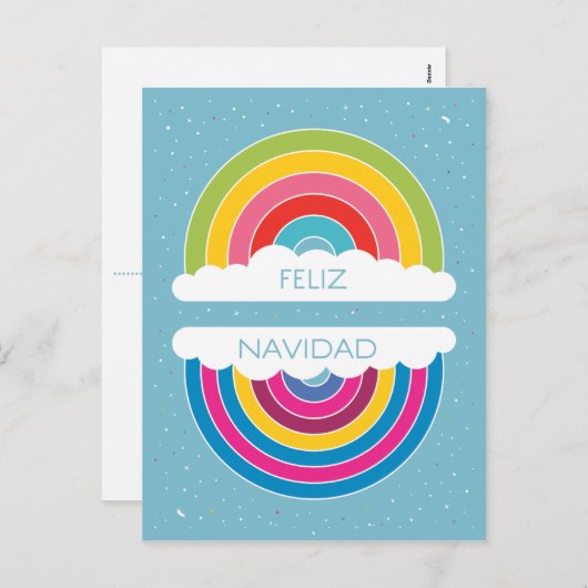 Feliz Navidad Feestdagenkaart (Voorkant / Achterkant)