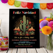 Feliz navidad Fiesta Cactus woestijnavond Kaart