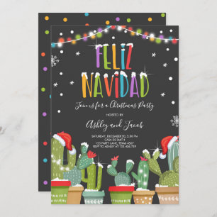Feliz Navidad Fiesta - Uitnodiging voor kerstfeest