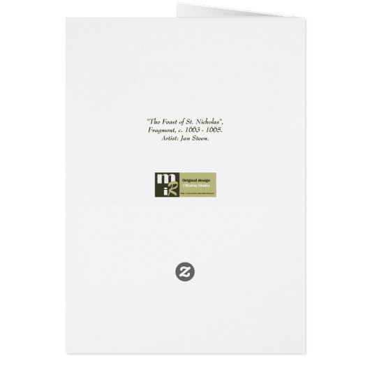 Feliz Navidad. Fijne KunstkerstKaarten (Achterkant)