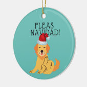 Feliz Navidad "Fleas Navidad" Funny Cute Ornament (Links)