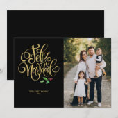 Feliz Navidad Foto Kerstkaart (Voorkant / Achterkant)