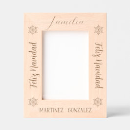 Feliz Navidad Foto Spaanse Feestdagen Gegraveerde Lijstjes