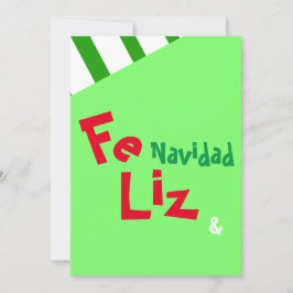 Feliz Navidad Foto Spaanse Xmas Feestdagen Kaart