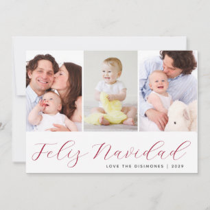 Feliz Navidad Fotocollage Vakantie Feestdagenkaart