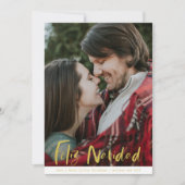 Feliz Navidad-fotokerstfeestkaart Feestdagenkaart (Voorkant)