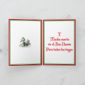 Feliz Navidad - Gekke kerstman Feestdagen Kaart (Binnen)