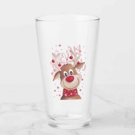 Feliz Navidad Glas (Achterkant)