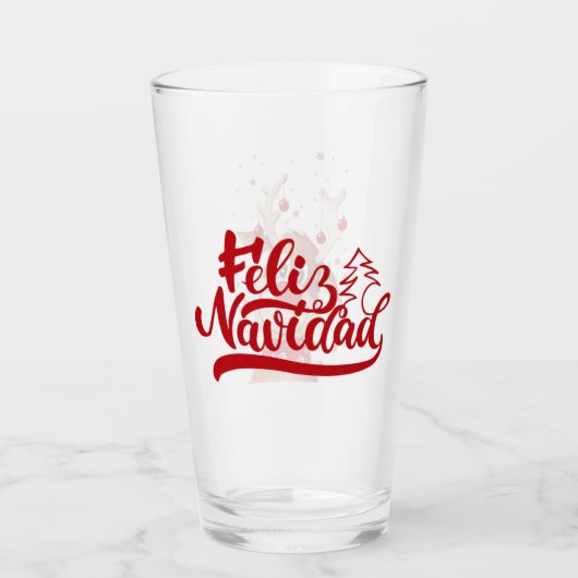 Feliz Navidad Glas (Voorkant)