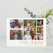 Feliz Navidad Gold 6 Foto (Staand voorkant)