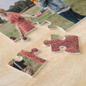 Feliz Navidad Gold Christmas Four Fotocollage Legpuzzel (Zijkant)